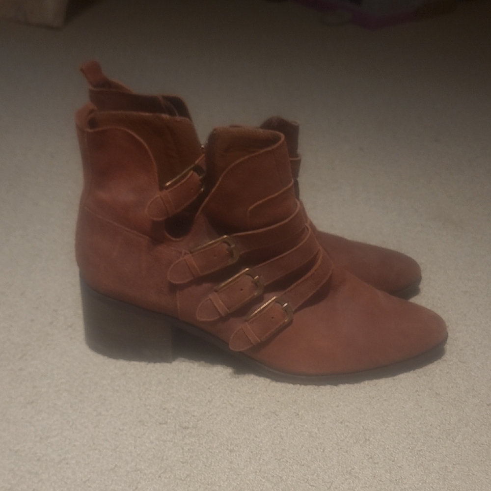 Lucky Brand Leather Ankle Boots
